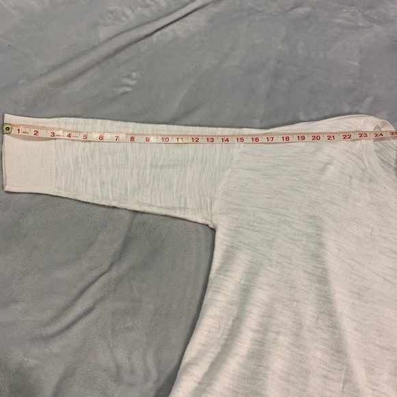 Calvin Klein Jeans White Marbled Knit Sweater L - Picture 12 of 15